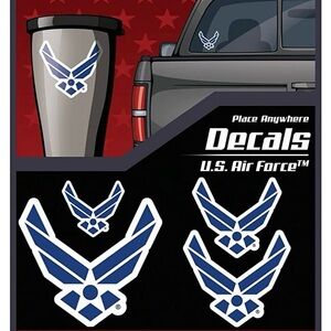 U.S. Air Force Decals Set, Stickers for Autos, Water Bottles & More!